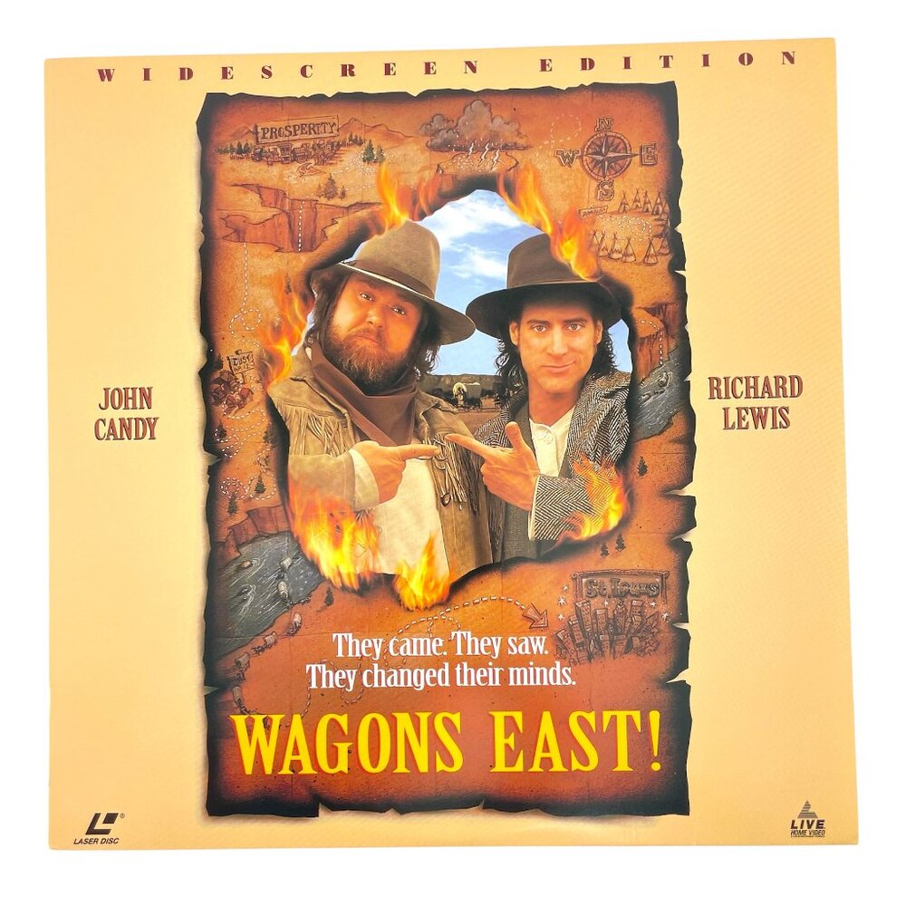 Home Video Laserdisc LD Wagons East Rare Collectible Western Comedy